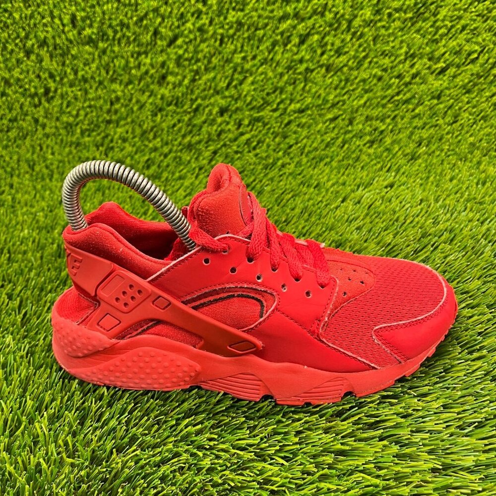 Nike Air Huarache Boys Size 4.5Y Red Athletic Running Basketball Shoes Sneakers